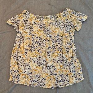 multicolor floral blouse